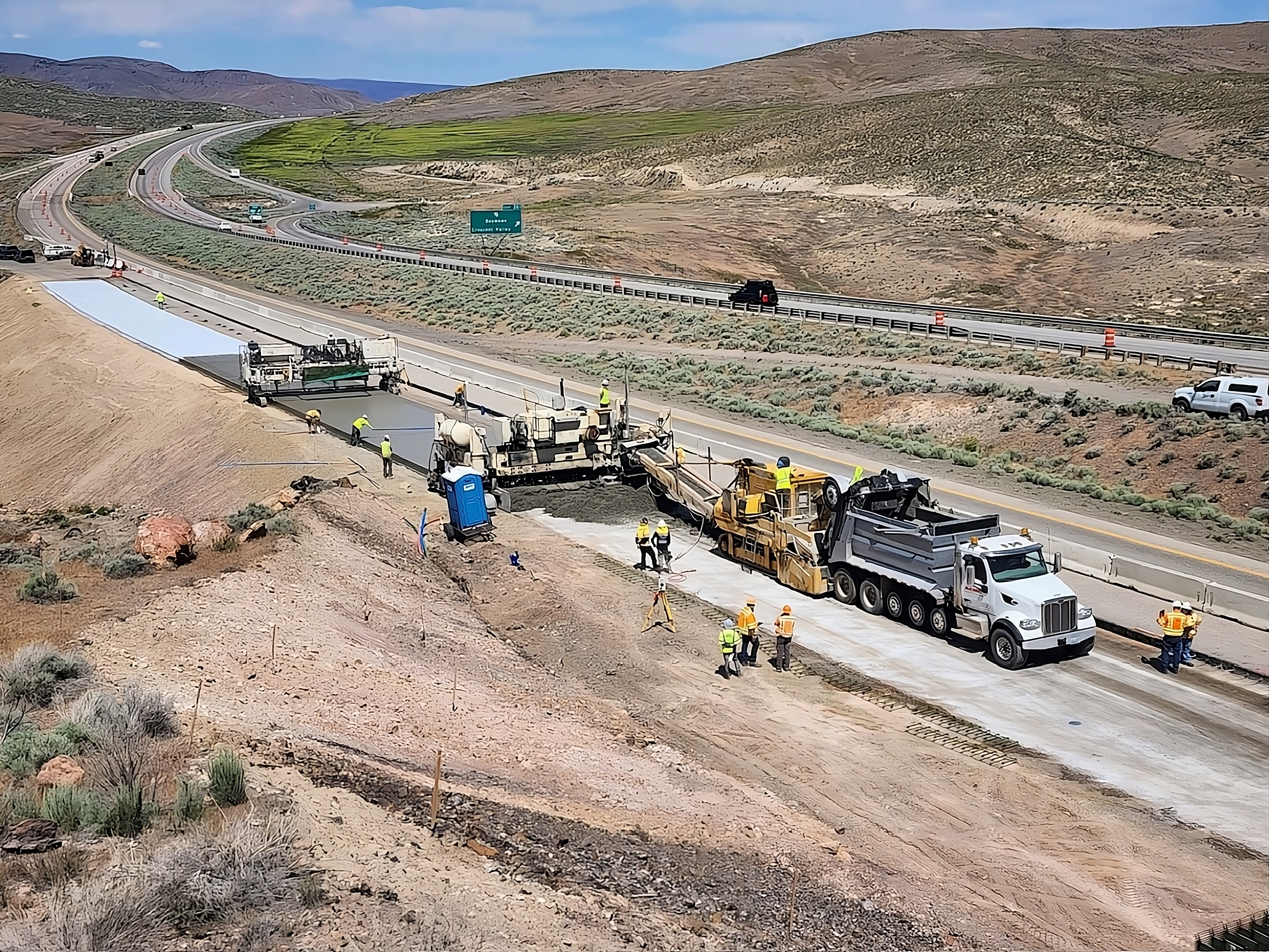 Interstate 80 improvements near Carlin, NV, project photo