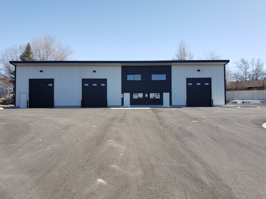 Finished commercial unit building along Clarkson Drive in Elko, NV.