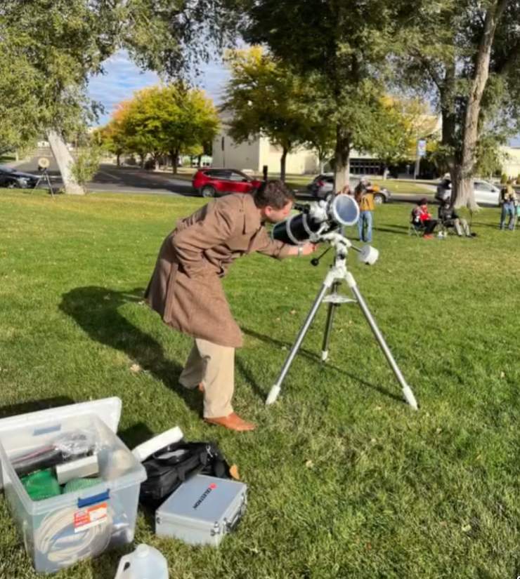 Thurston Laboratories Mobile Observatory, Elko City Park, Eclipse October 2023