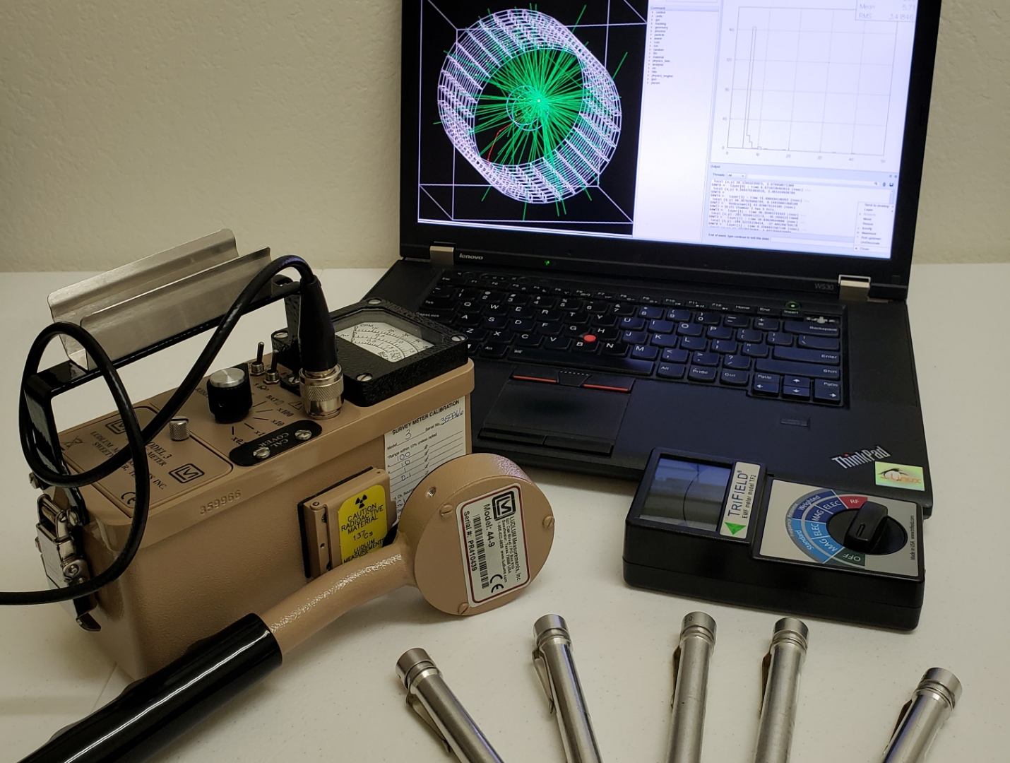 Water quality samples and testing equipment
